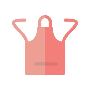 Önlük Düz Işık Vektörü Simgesi Tasarımı