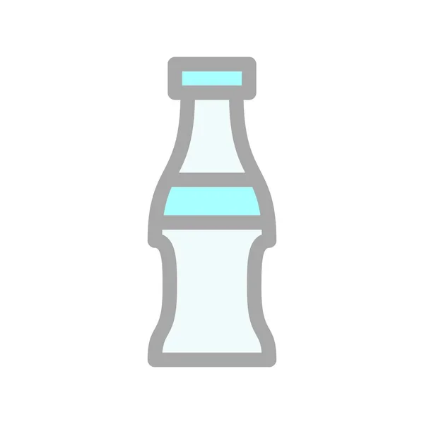 Water Bottle Line Filled Light Vector Icon Desig — Διανυσματικό Αρχείο
