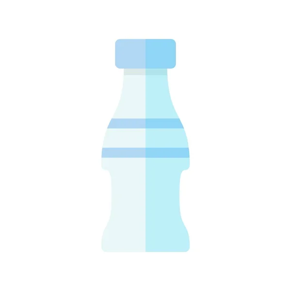 Wasserflasche Flachlicht Vector Icon Desig — Stockvektor