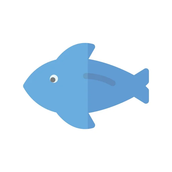 Fish Flat Light Vector Icon Desig — Stockový vektor