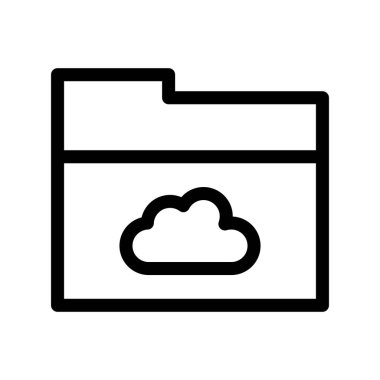 Bulut Dizini Özet Vektör Simgesi Tasarımı