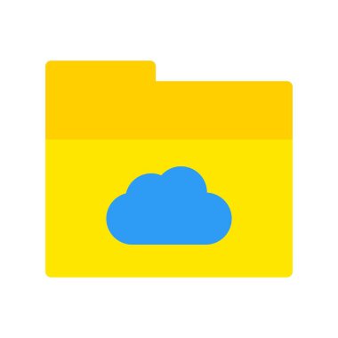 Bulut Dizini Vektör Simgesi Tasarımı