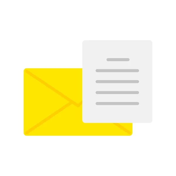 Mail Flat Vector Icon Desig — Stockvektor