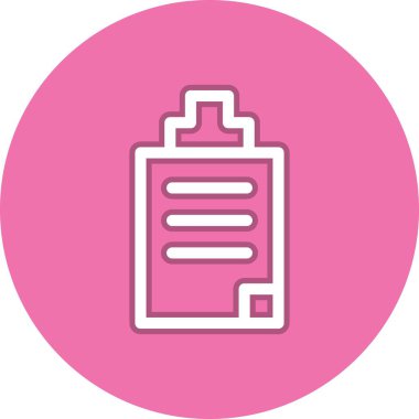 Not Satırı Çemberi Vektör Simgesi Tasarımı