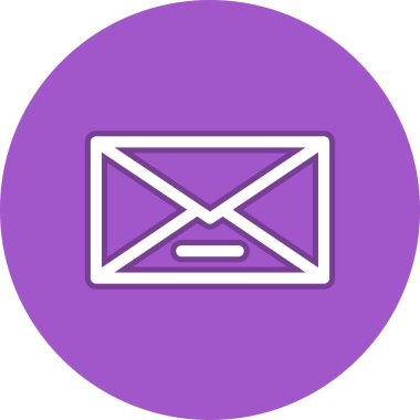 Posta Satırı Çemberi Vektör Simgesi Tasarımı