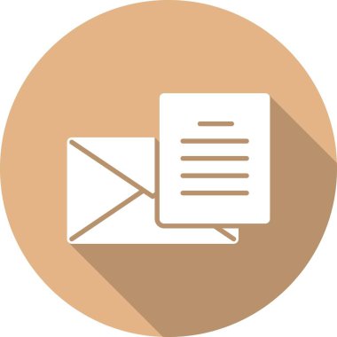  Posta Kabartma Çemberi Vektör Simgesi Tasarımı