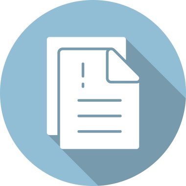 Bilgi Belgesi Kabartma Çemberi Vektör Simgesi Tasarımı