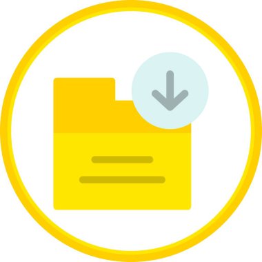 Dizin Düz Çember Vektör Simgesi Tasarımı İndir