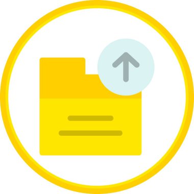 Dizin Düz Çember Vektör Simgesi Tasarımı Yükle