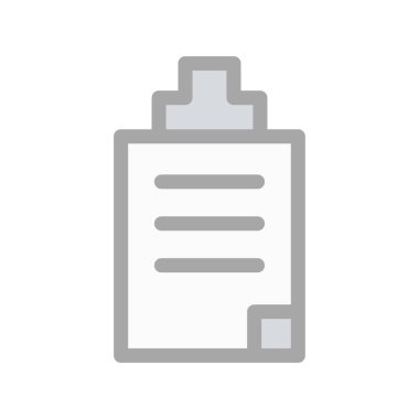 Notepad Satırı Işık Vektörü Simgesi Tasarımı