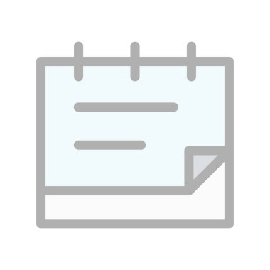 Takvim Satırı Doldurulmuş Işık Vektörü Simgesi Tasarımı