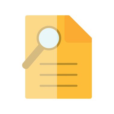 Belge Düz Işık Vektörü Simgesi Tasarımı Ara