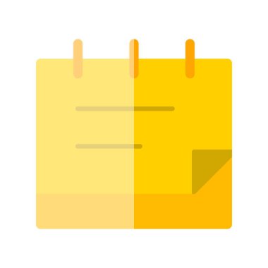 Takvim Düz Işık Vektörü Simgesi Tasarımı