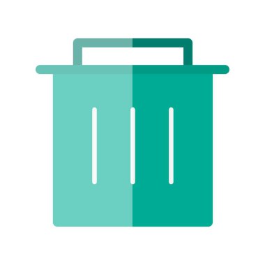 Çöp Düz Işık Vektörü Simgesi Tasarımı