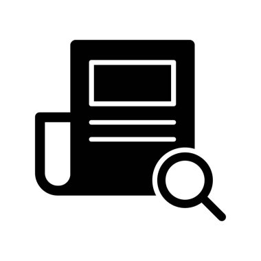 Glyph Vektör Simgesi Tasarımı Ara