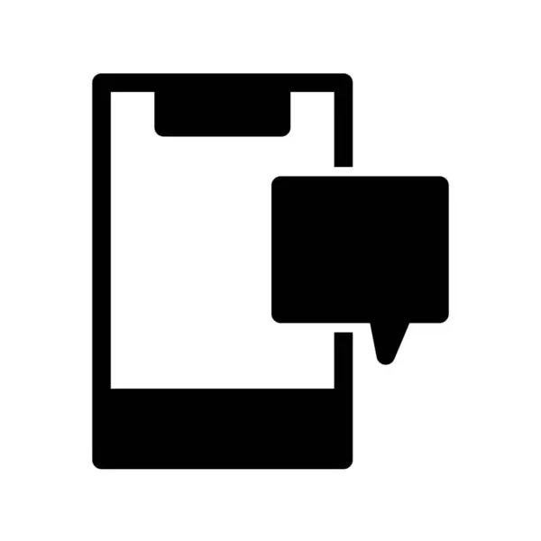 Konversationslink Glyph Vector Icon Desig — Stockvektor