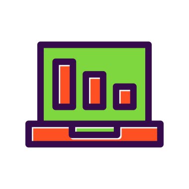 Sunum Doldurulmuş Vektör Simgesi Tasarımı