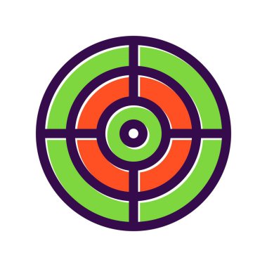 Dolu Vektör Simgesi Tasarımı Odakla