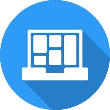 Şablon Glyph Çember Vektör Simgesi Tasarımı