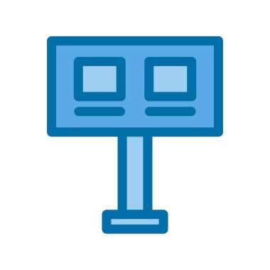 Yasa Kurulu Mavi Vektör Simgesi Tasarımı ile Dolu