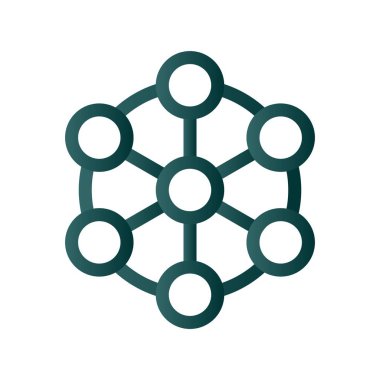 Bağlantı Satırı Gradyan Vektör Simgesi Tasarımı