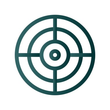 Odaklanma Satırı Gradyan Vektör Simgesi Tasarımı