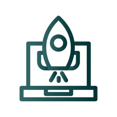  Başlangıç Satırı Gradyan Vektör Simgesi Tasarımı