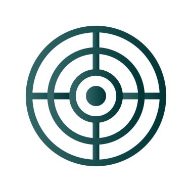 Kabartma Gradyan Vektör Simgesi Tasarımı Odakla