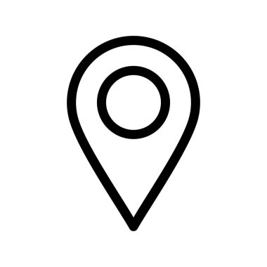 Konum Ana Hattı Vektör Simgesi Tasarımı