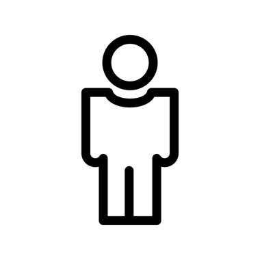 Ayakta Duran Kullanıcı Tasarımı Vektör Simgesi Tasarımı