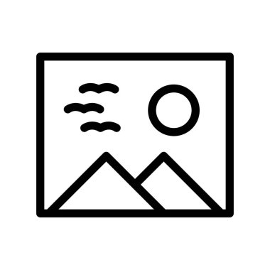 Galeri Ana Hattı Vektör Simgesi Tasarımı