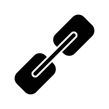 Link Glyph Vektör Simgesi Tasarımı