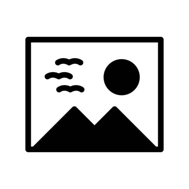 Galeri Glyph Vektör Simgesi Tasarımı