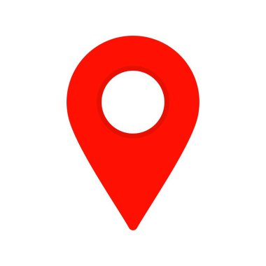  Konum Düz Vektör Simgesi Tasarımı