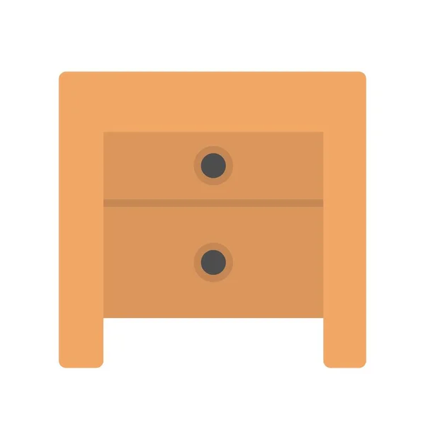 Τραπέζι Office Flat Vector Icon Desig — Διανυσματικό Αρχείο