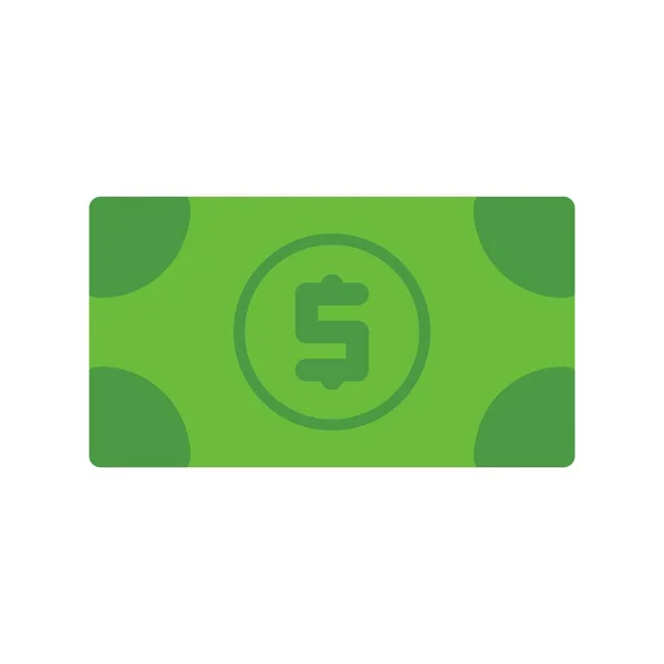 Dollar Flat Vector Icon Desig — Stock Vector