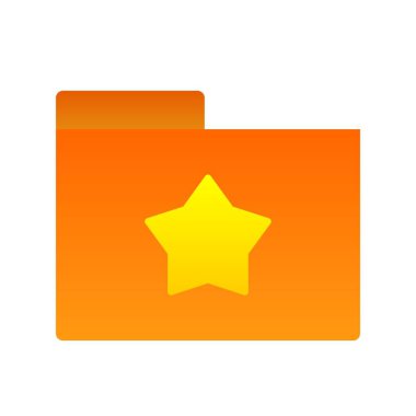 Yıldızlı Dizin Dizini Gradyan Vektör Simgesi Tasarımı