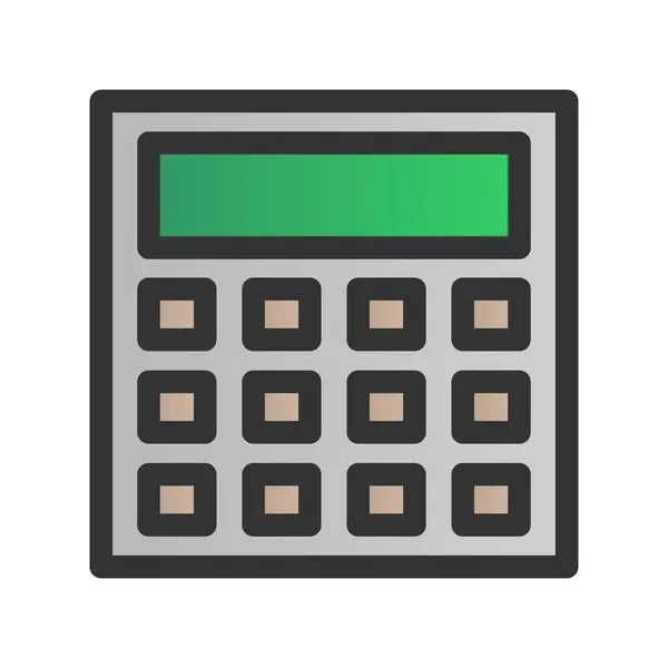 Calculadora Preenchida Gradiente Vector Ícone Desig — Vetor de Stock