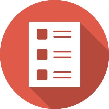 İşaretleme Listesi Kabartma Çemberi Vektör Simgesi Tasarımı