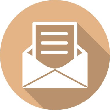  İleti Kabartma Çemberi Vektör Simgesi Tasarımı