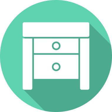 Ofis Tablosu Kabartma Çemberi Vektör Simgesi Tasarımı