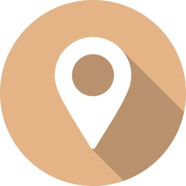  Konum Glyph Çember Vektör Simgesi Tasarımı