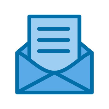 İleti İçi Mavi Vektör Simgesi Tasarımı