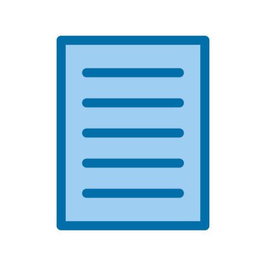 Mavi Vektör Simgesi Tasarımı Doldurulmuş Dosya