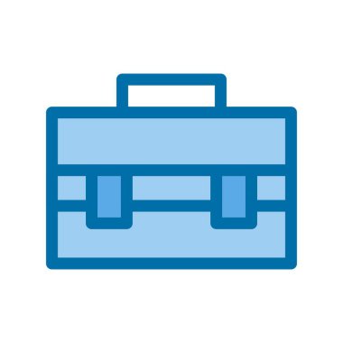  Mavi Vektör Simgesi Tasarımı Doldurulmuş Portföy