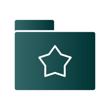 Yıldız Dizini Gradyan Vektör Simgesi Tasarımı