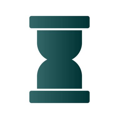 Saat Camı Gradyan Vektör Simgesi Tasarımı