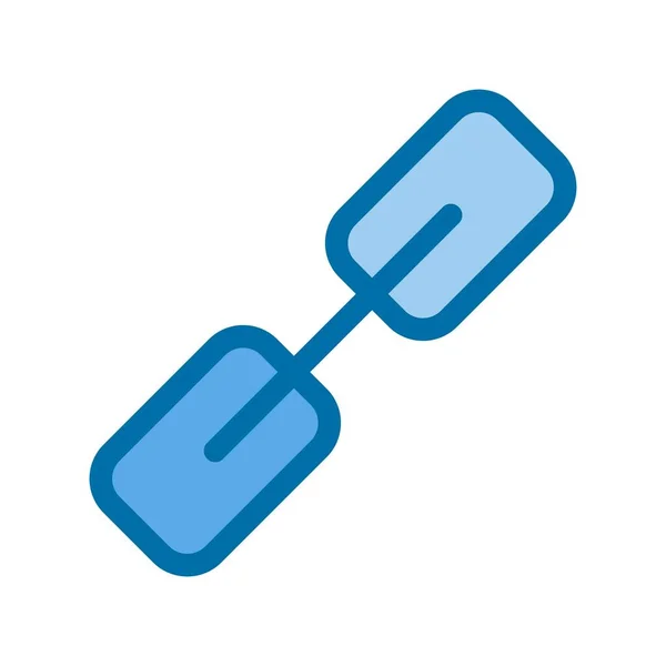 Link Filled Blue Vector Icon Desig — Stock Vector