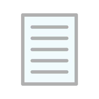 Dosya Satırı Doldurulmuş Işık Vektörü Simgesi Tasarımı