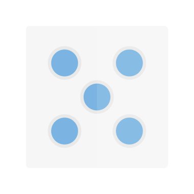 Zar Düz Işık Vektörü Simgesi Tasarımı